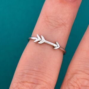Arrow Sterling Silver Ring Size 4